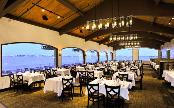 Dining room with ocean view