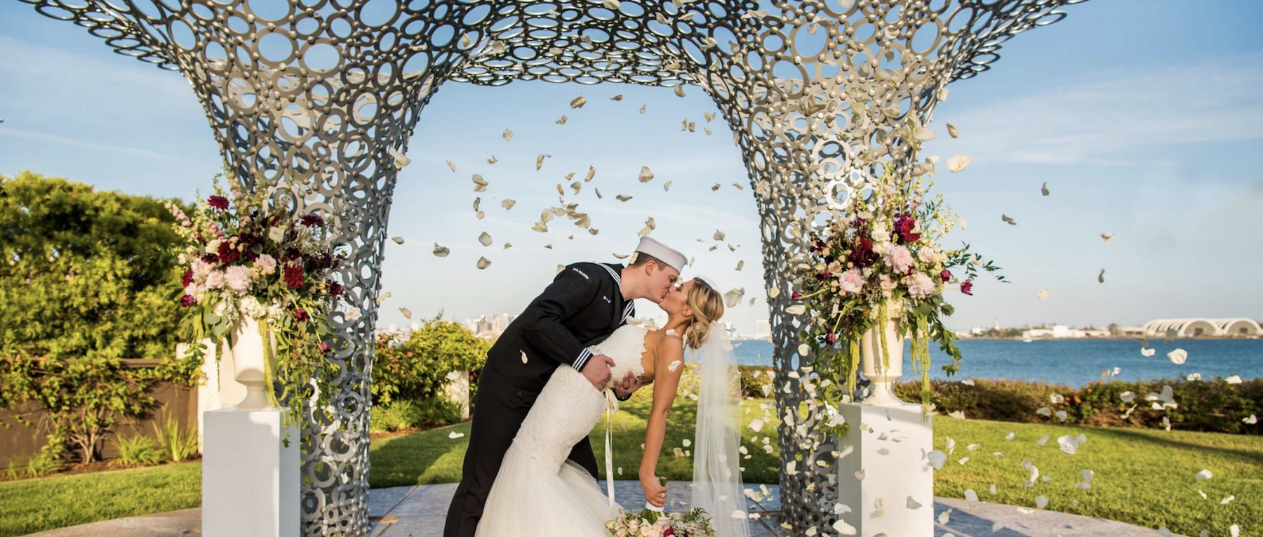 ceremony site on the water